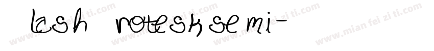 Clash Grotesk semi字体转换